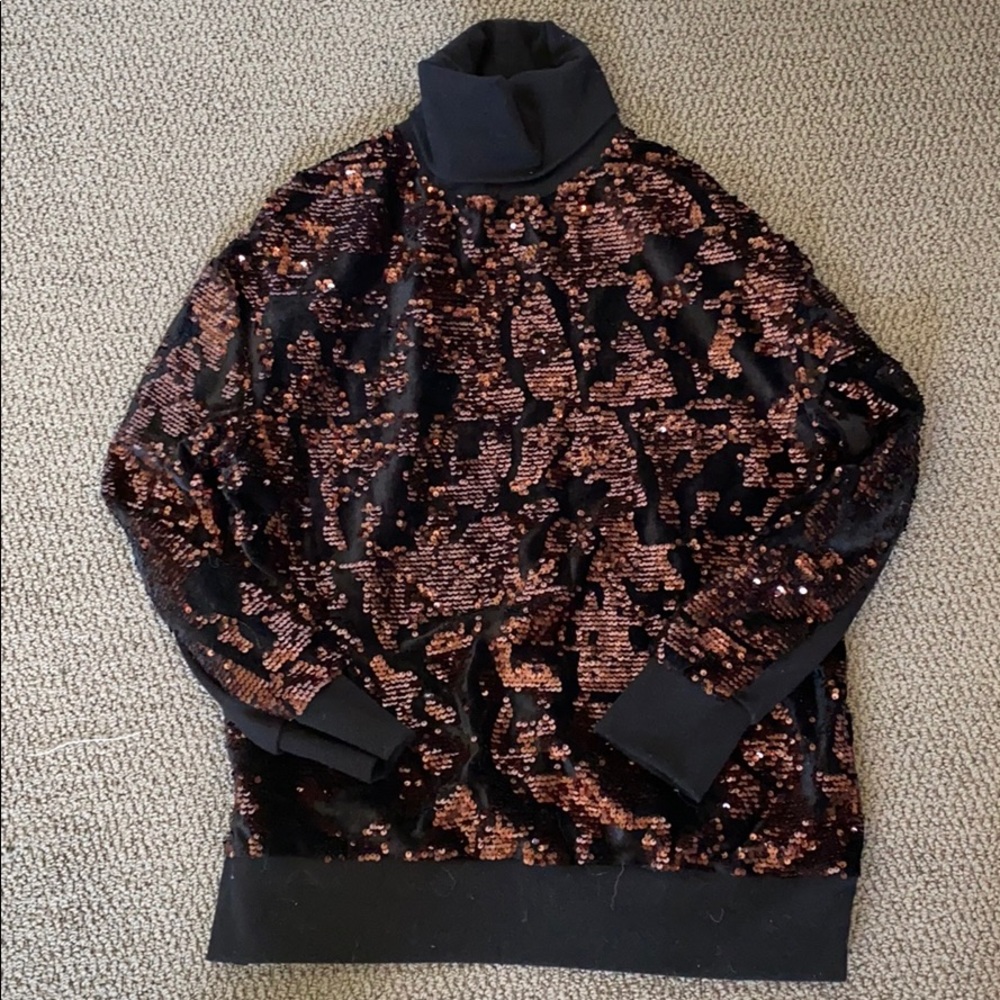 Zara sequin turtleneck